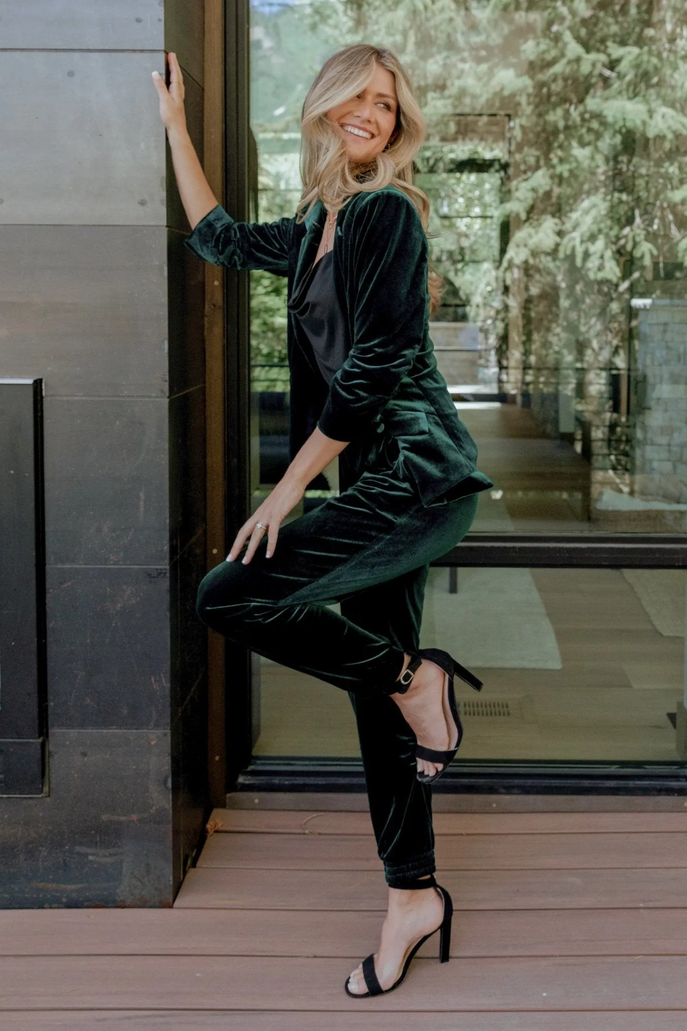 Archie Velvet Jogger Pants | Dark Green sold by Baltic Born product image thumbnail 3