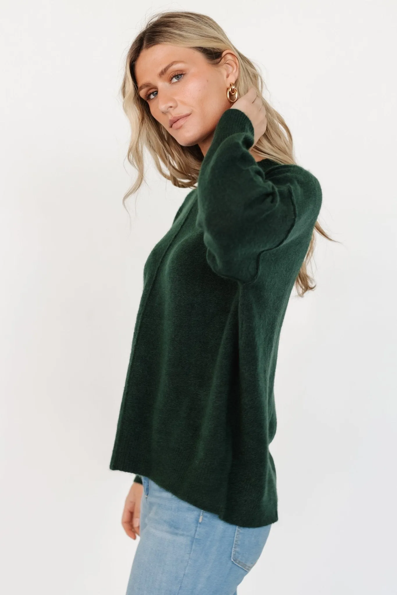 Edmonton Sweater | Dark Green sold by Baltic Born product image thumbnail 4
