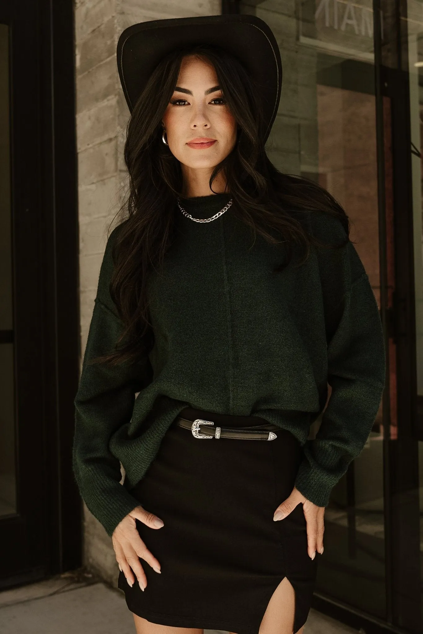 Edmonton Sweater | Dark Green sold by Baltic Born