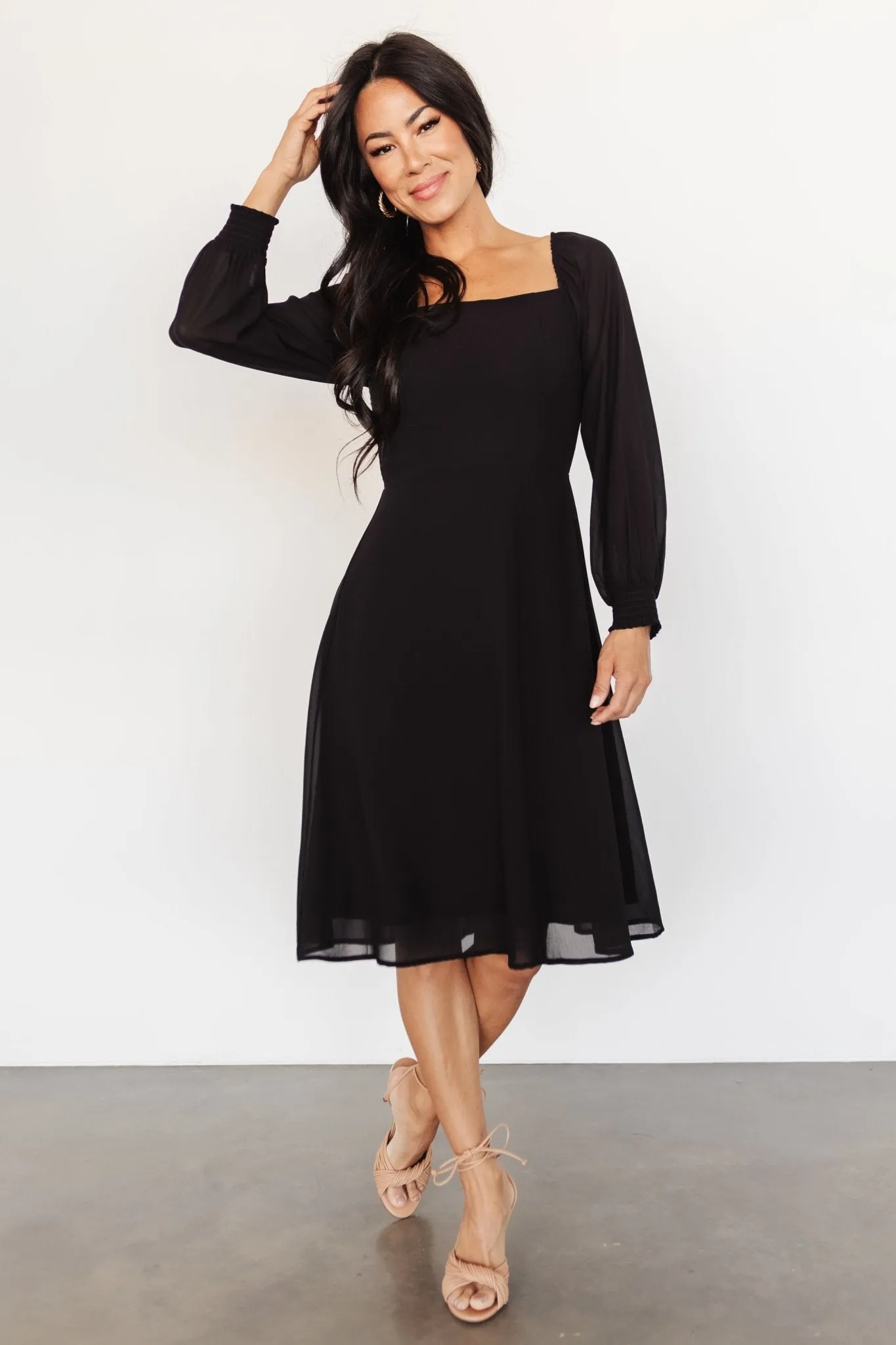 Elise Short Dress | Black sold by Baltic Born product image thumbnail 2