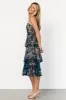 Georgiana Embroidered Midi Dress | Navy sold by Baltic Born