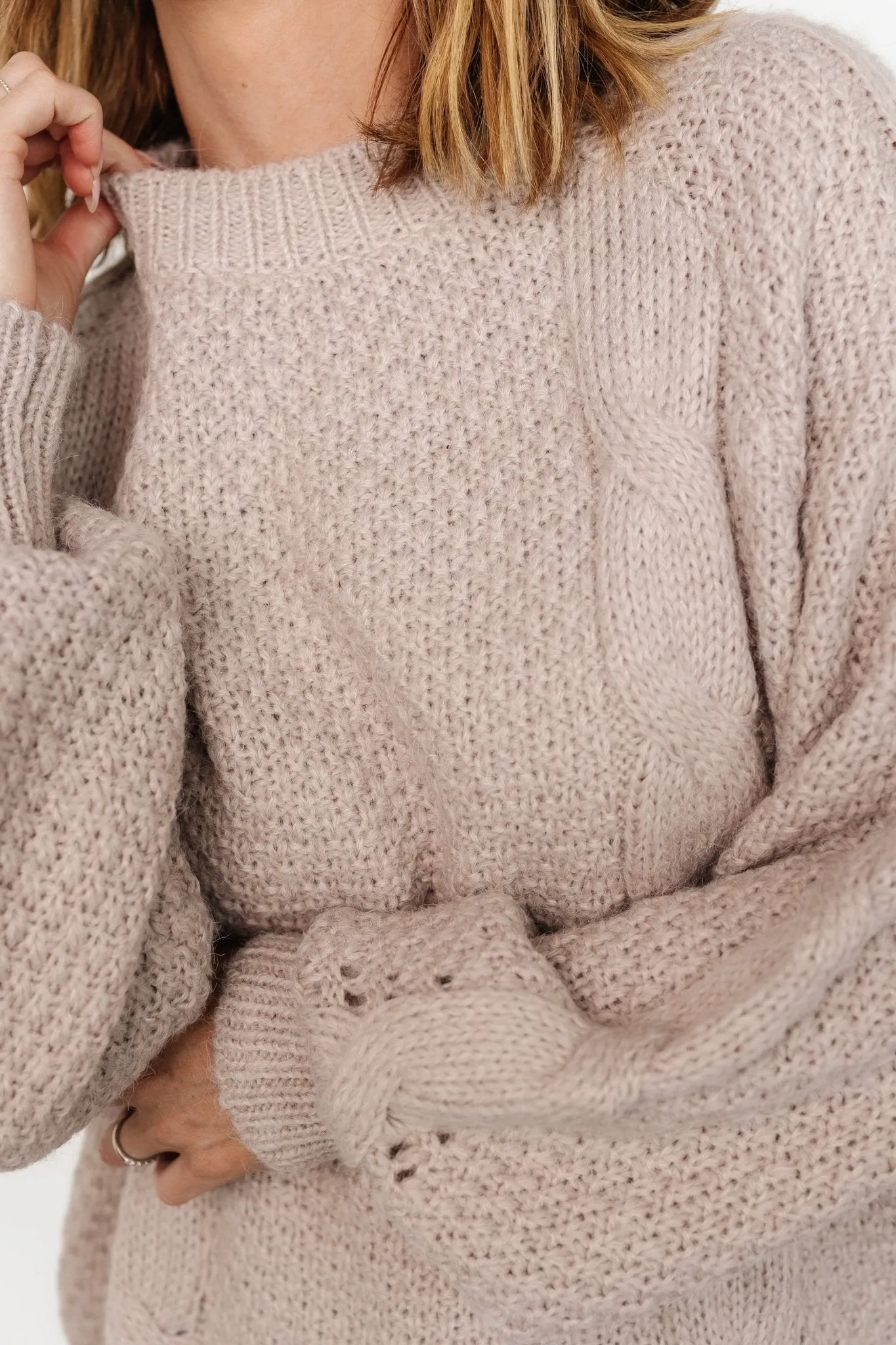Lukas Cable Knit Sweater | Natural sold by Baltic Born product image thumbnail 2