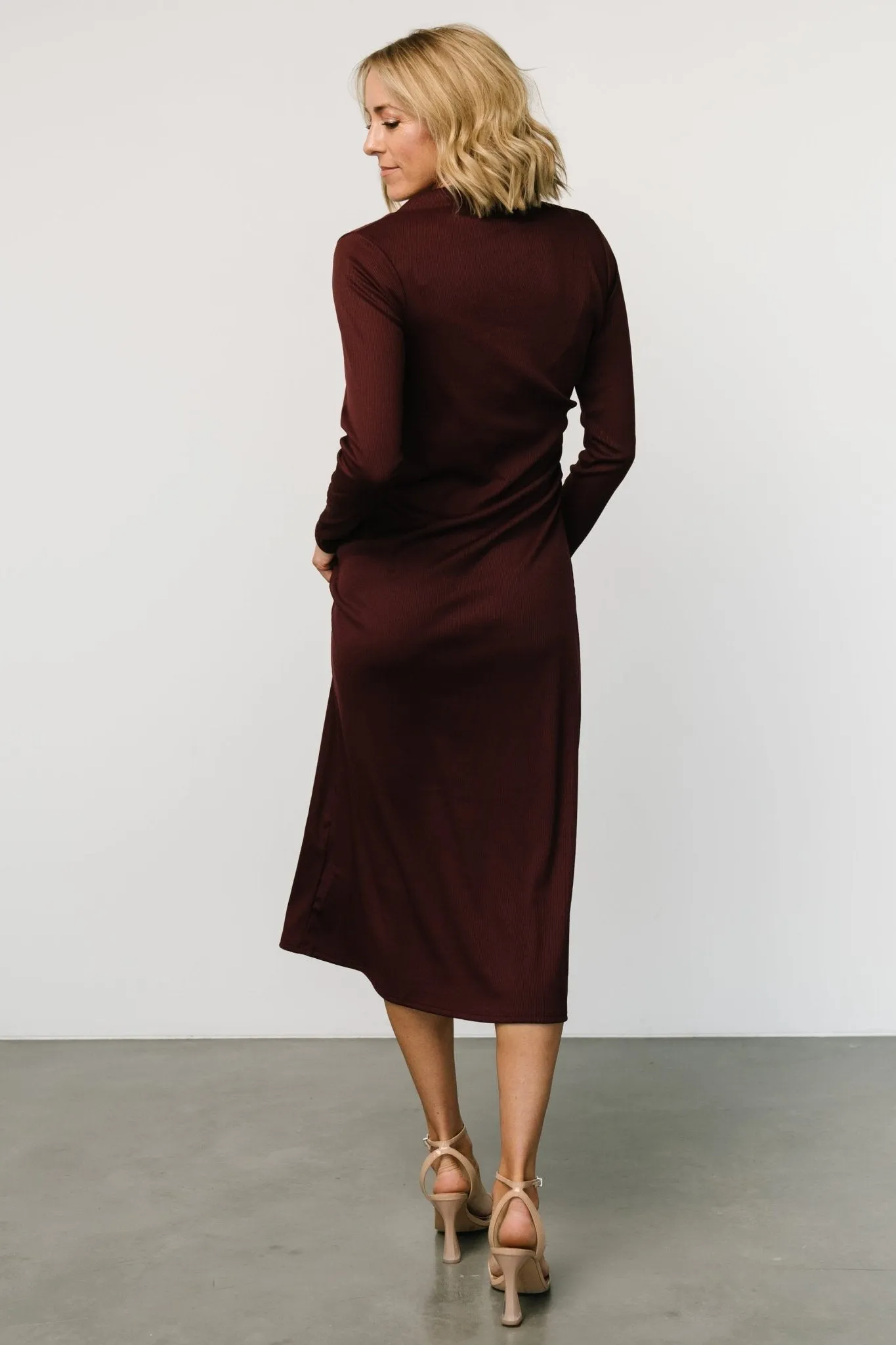 Aiko Mock Neck Dress | Mulberry sold by Baltic Born product image thumbnail 5