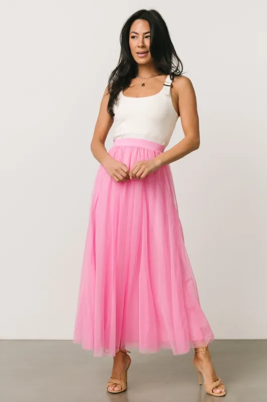 Mila Tulle Skirt | Taffy Pink sold by Baltic Born