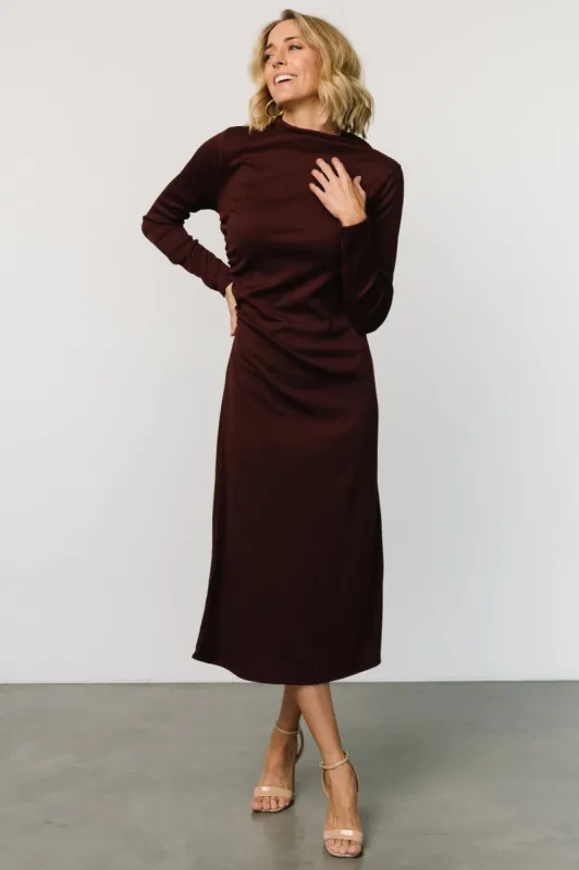 Aiko Mock Neck Dress | Mulberry sold by Baltic Born