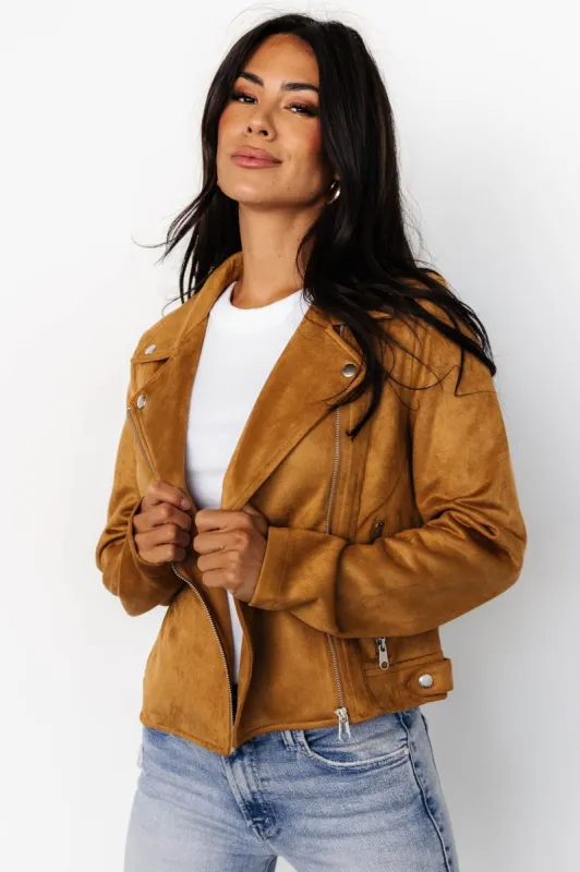 Marisa Faux Suede Jacket | Saffron sold by Baltic Born
