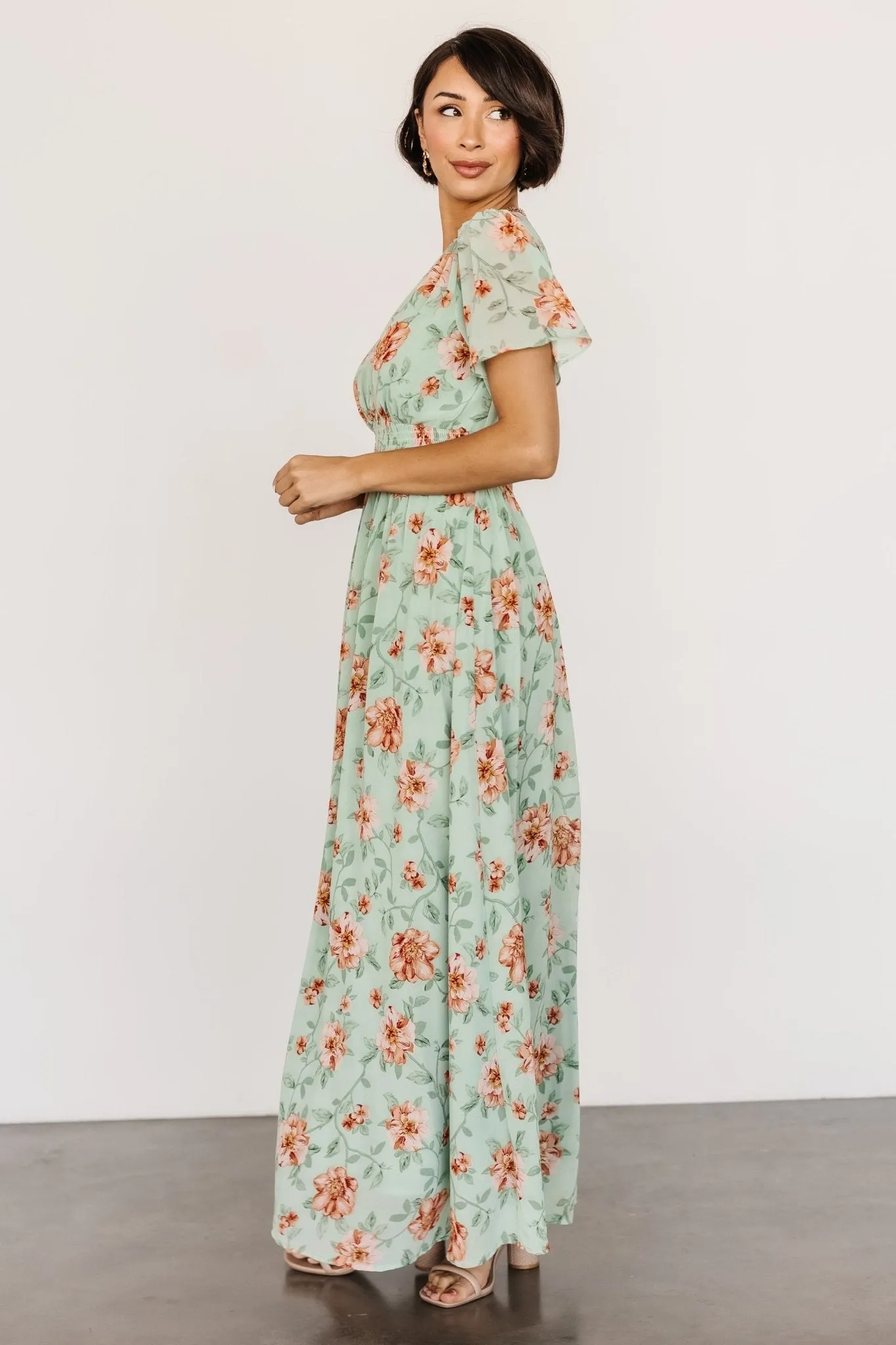 Birdie Maxi Dress | Sage Multi sold by Baltic Born product image thumbnail 3