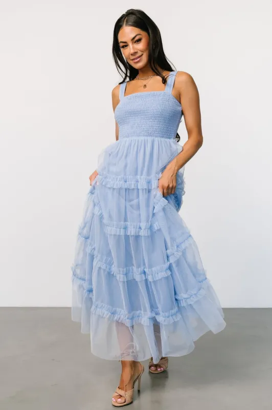 Constance Tulle Maxi Dress | Light Blue sold by Baltic Born