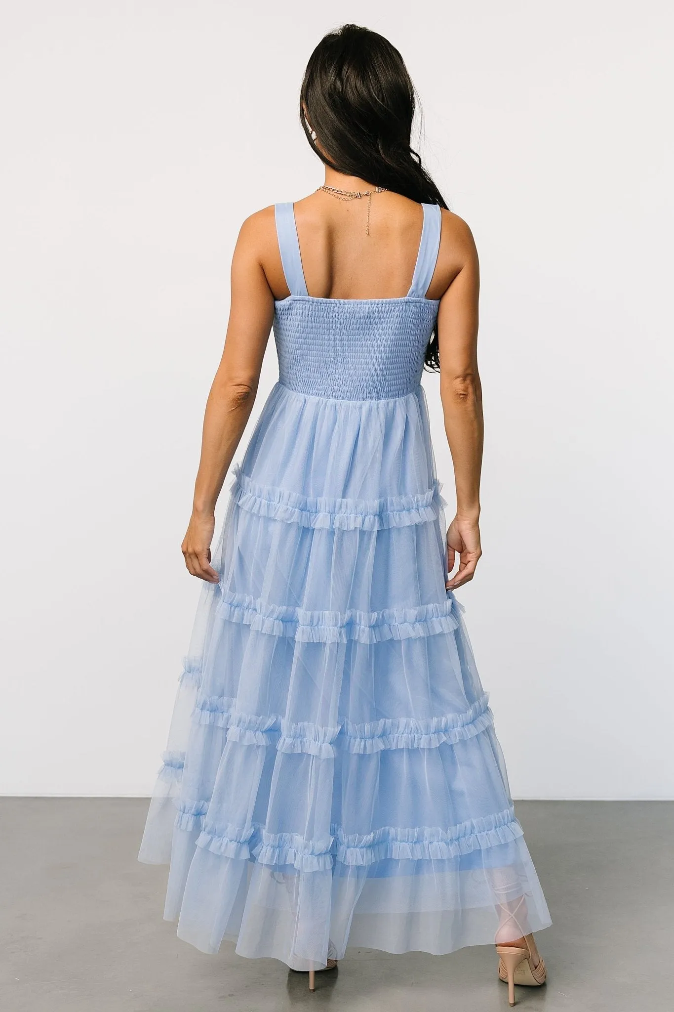 Constance Tulle Maxi Dress | Light Blue sold by Baltic Born product image thumbnail 5