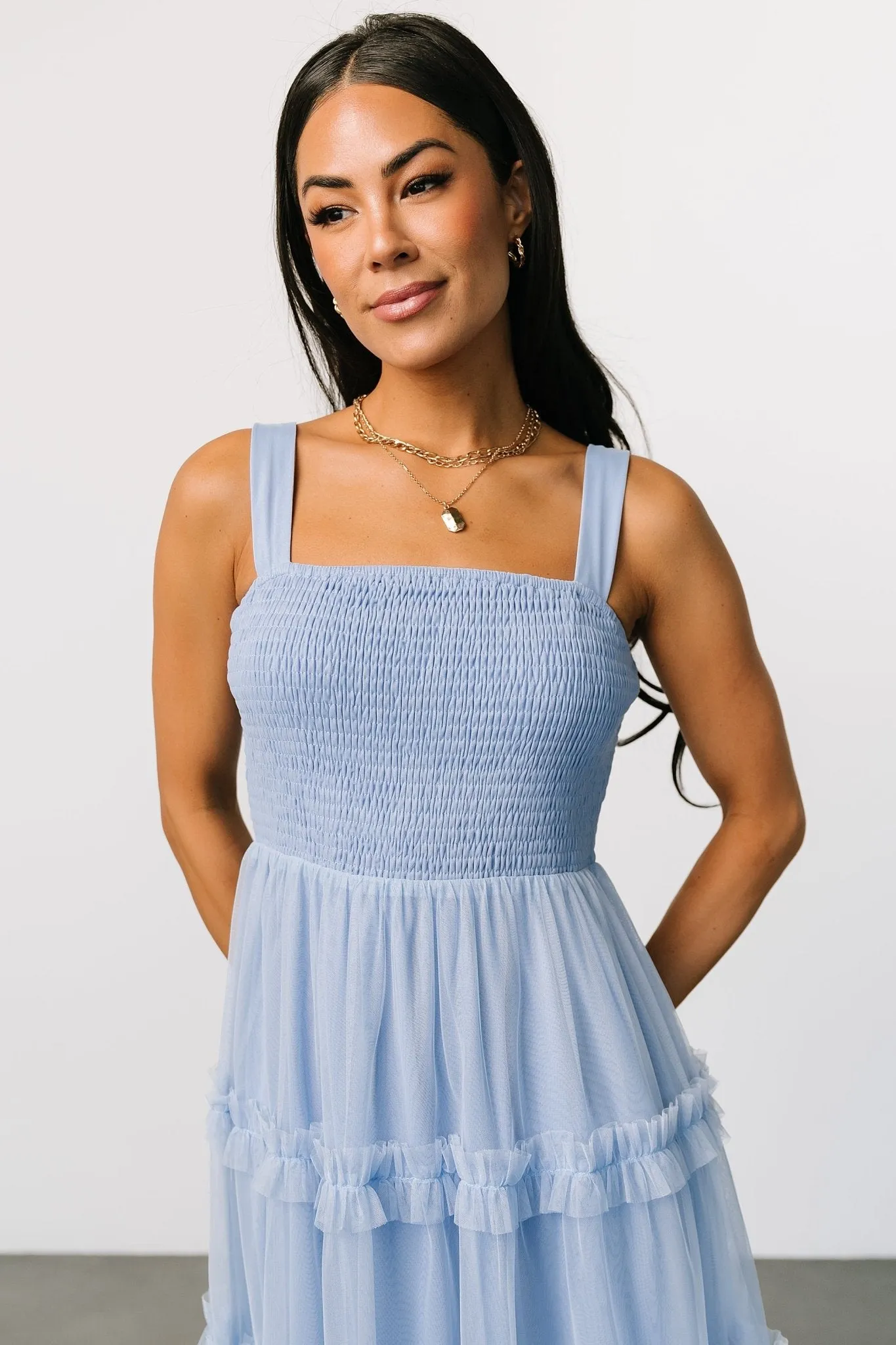 Constance Tulle Maxi Dress | Light Blue sold by Baltic Born product image thumbnail 2