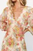 Bowman Deep V Maxi Dress | Cream Multi Floral sold by Baltic Born