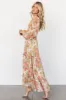 Bowman Deep V Maxi Dress | Cream Multi Floral sold by Baltic Born