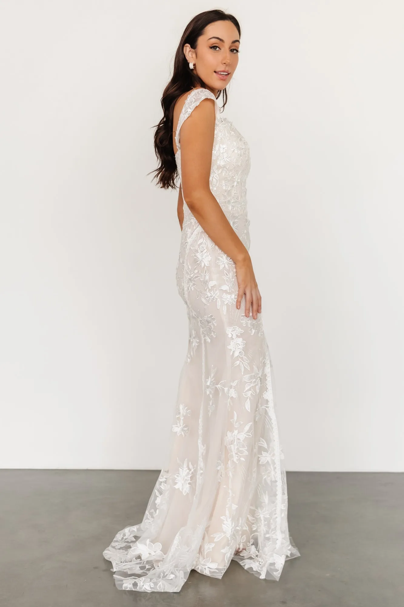 Peony Lace Bridal Gown | Ivory sold by Baltic Born product image thumbnail 3