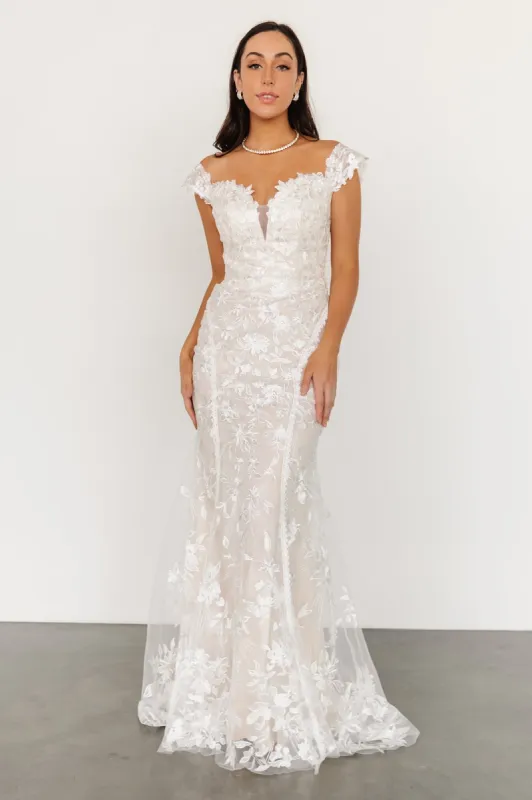 Peony Lace Bridal Gown | Ivory sold by Baltic Born