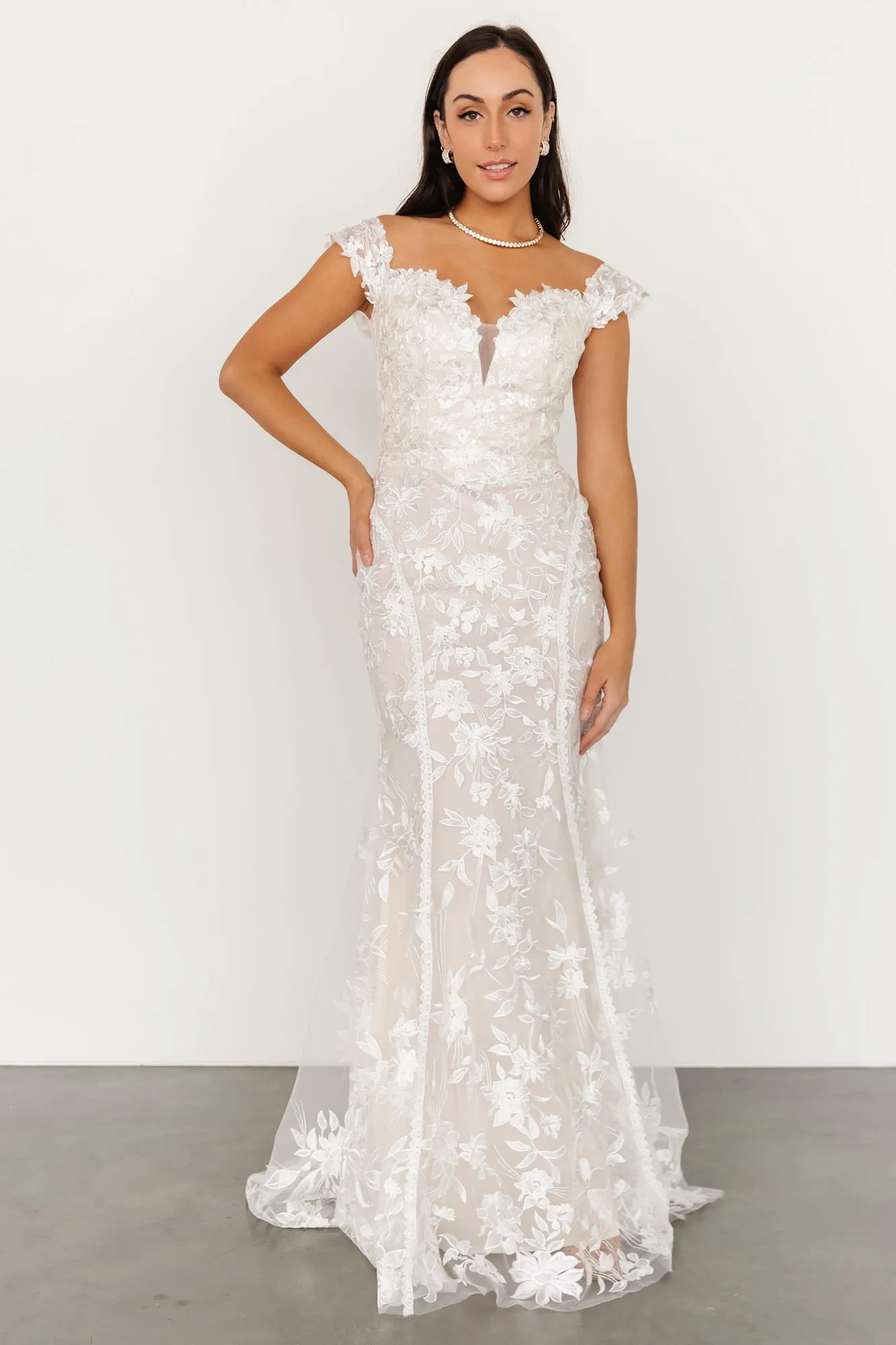 Peony Lace Bridal Gown | Ivory sold by Baltic Born product image thumbnail 5