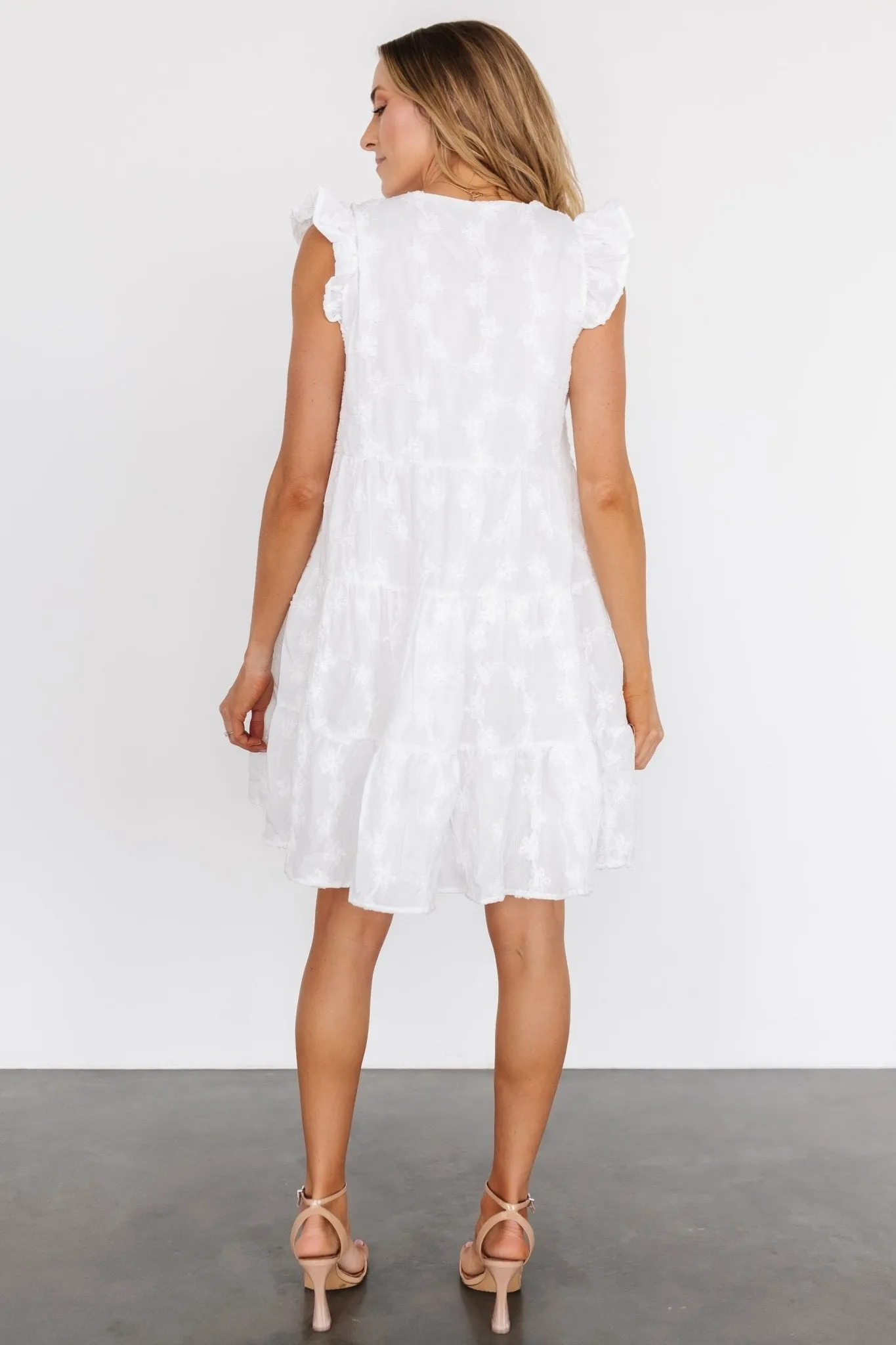 Kayla Button Up Short Dress | Off White sold by Baltic Born product image thumbnail 5