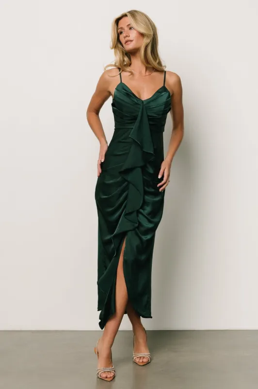 Thessaly Maxi Dress | Dark Green sold by Baltic Born