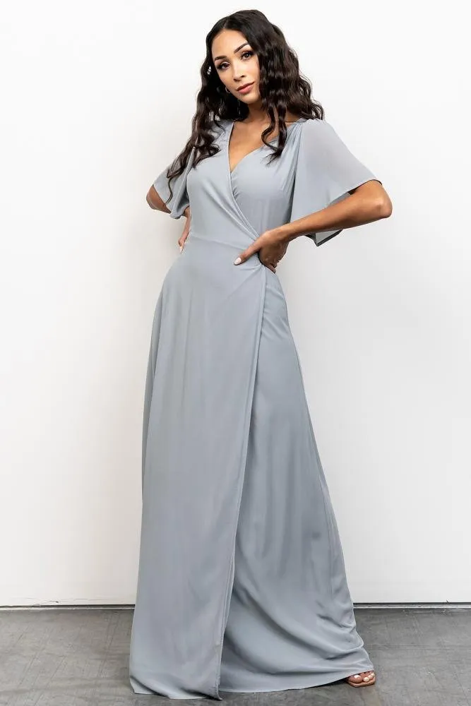 Ivy Wrap Maxi Dress | Light Blue sold by Baltic Born product image thumbnail 5