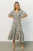 Spell Boho Midi Dress | Sage + Pink Floral sold by Baltic Born