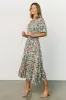 Spell Boho Midi Dress | Sage + Pink Floral sold by Baltic Born