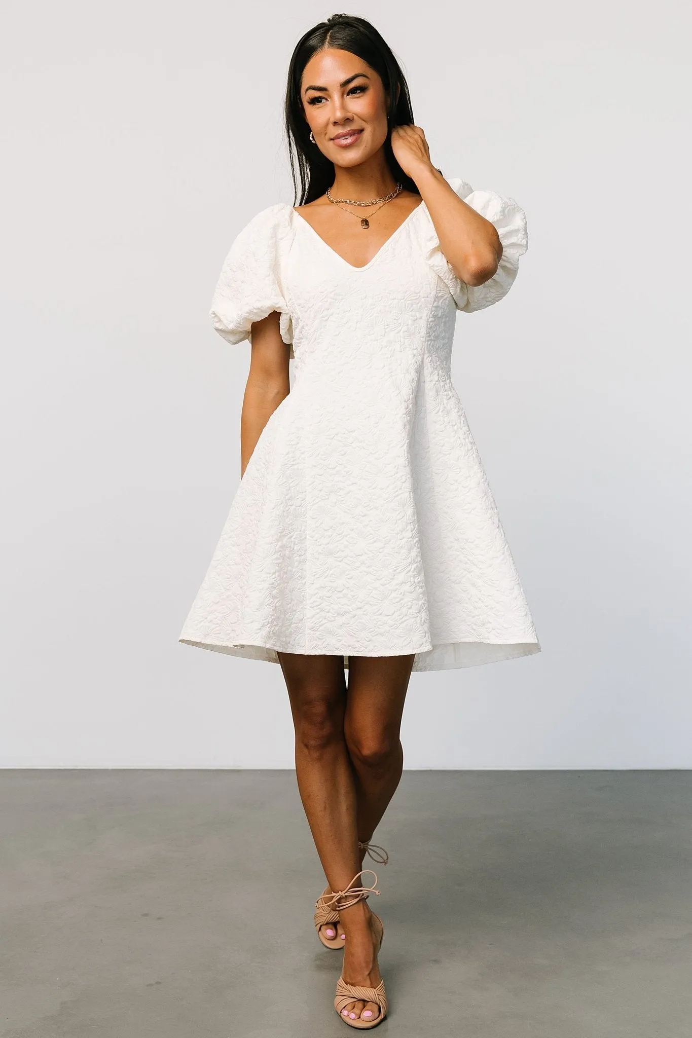 Eulalie Mini Dress | Cream sold by Baltic Born product image thumbnail 4