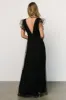 Nova Shimmer Maxi Dress | Black sold by Baltic Born