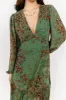 Bowman Deep V Maxi Dress | Green Multi sold by Baltic Born
