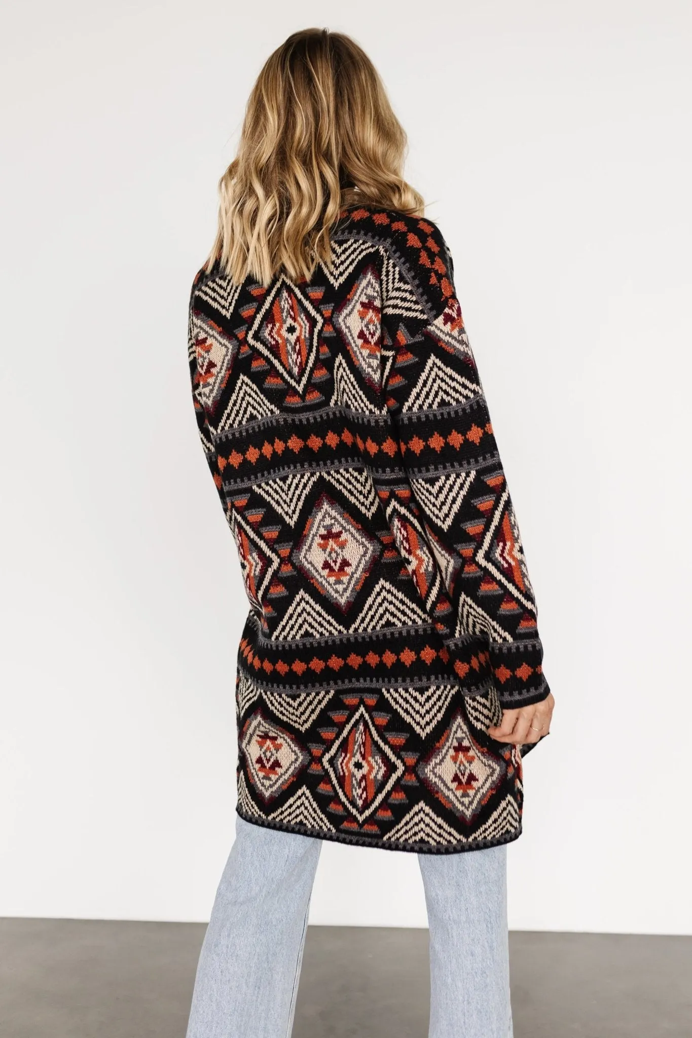 Billings Knit Cardigan | Black Multi sold by Baltic Born product image thumbnail 4