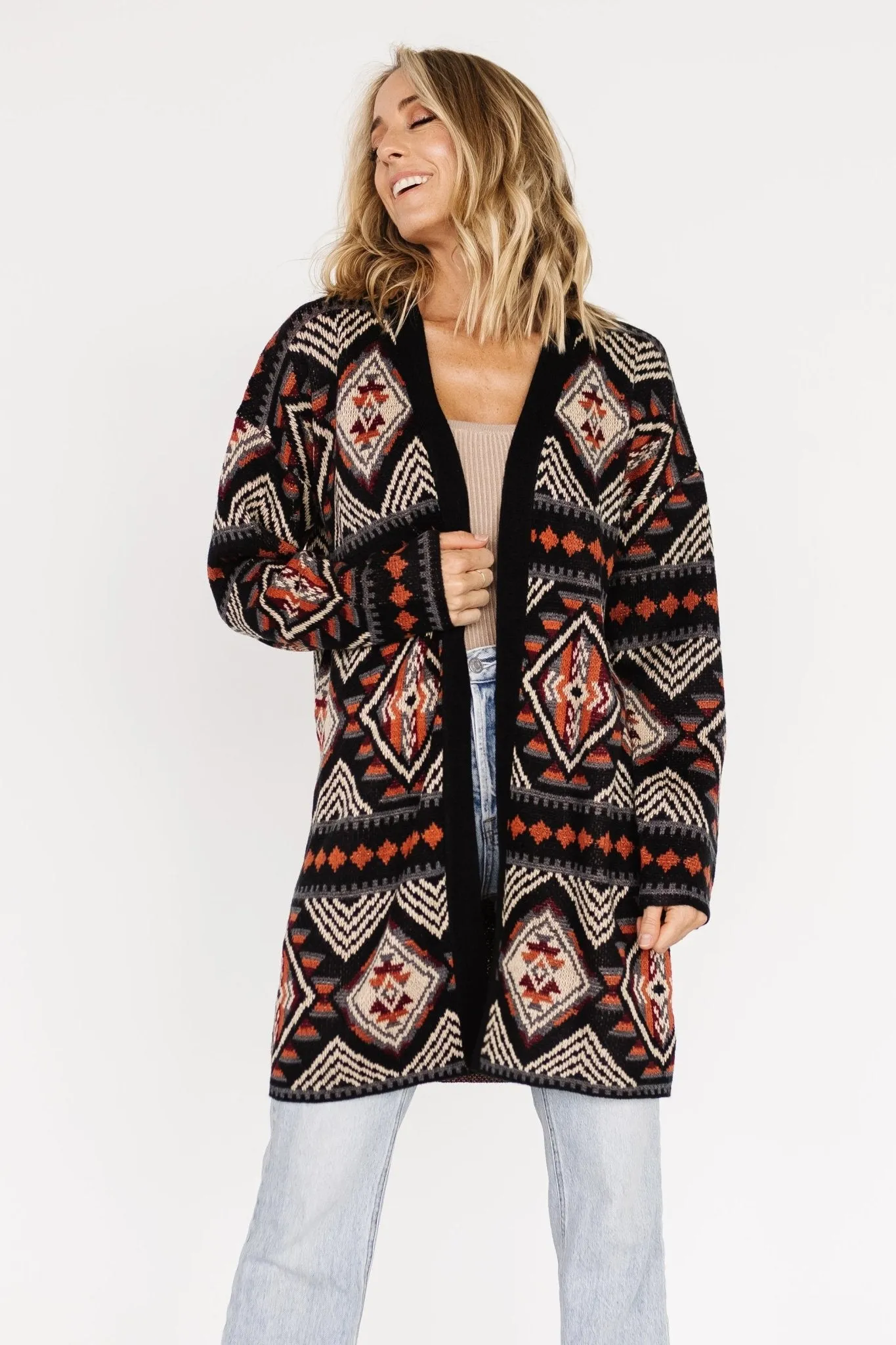 Billings Knit Cardigan | Black Multi sold by Baltic Born