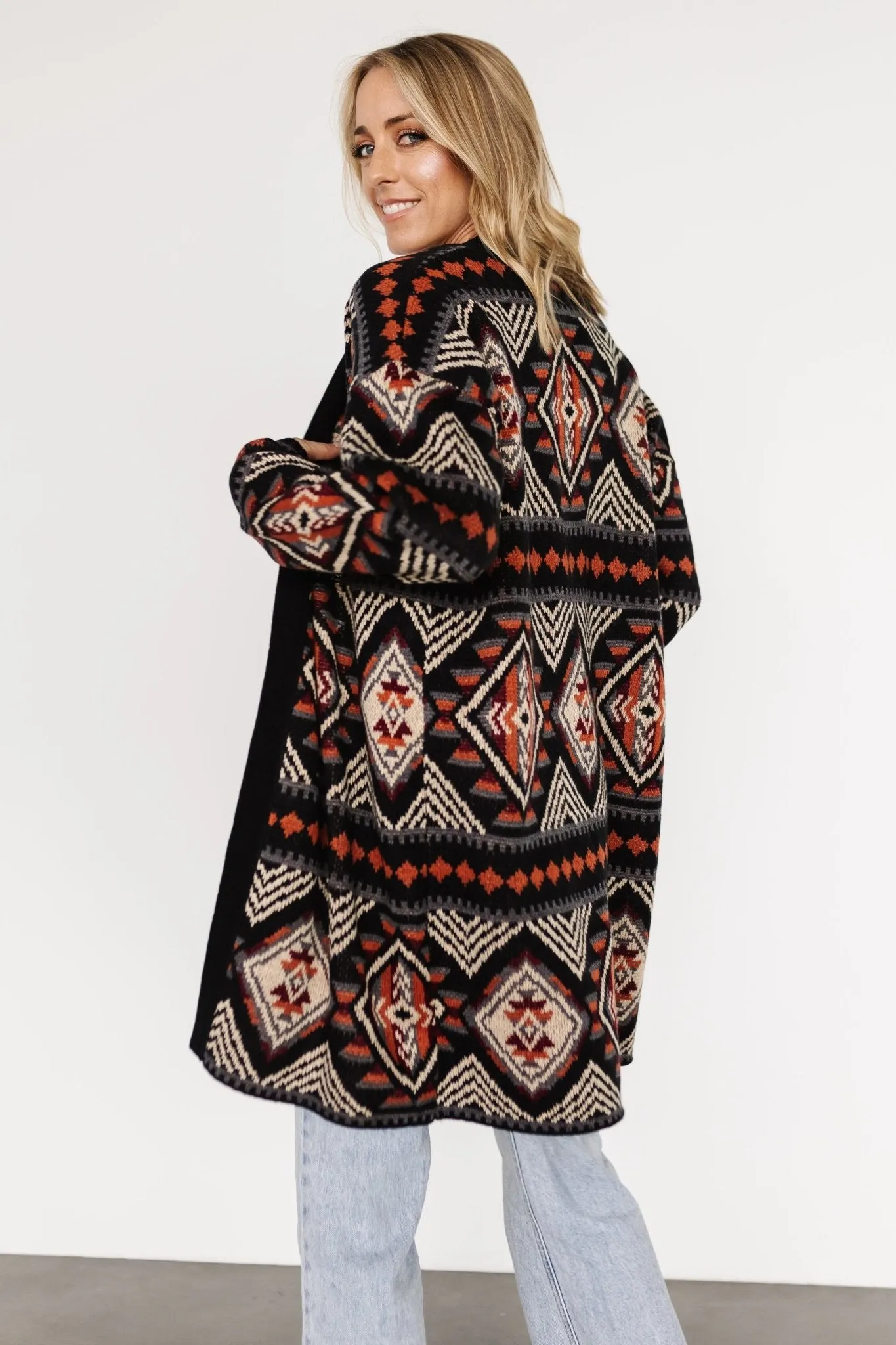 Billings Knit Cardigan | Black Multi sold by Baltic Born product image thumbnail 5