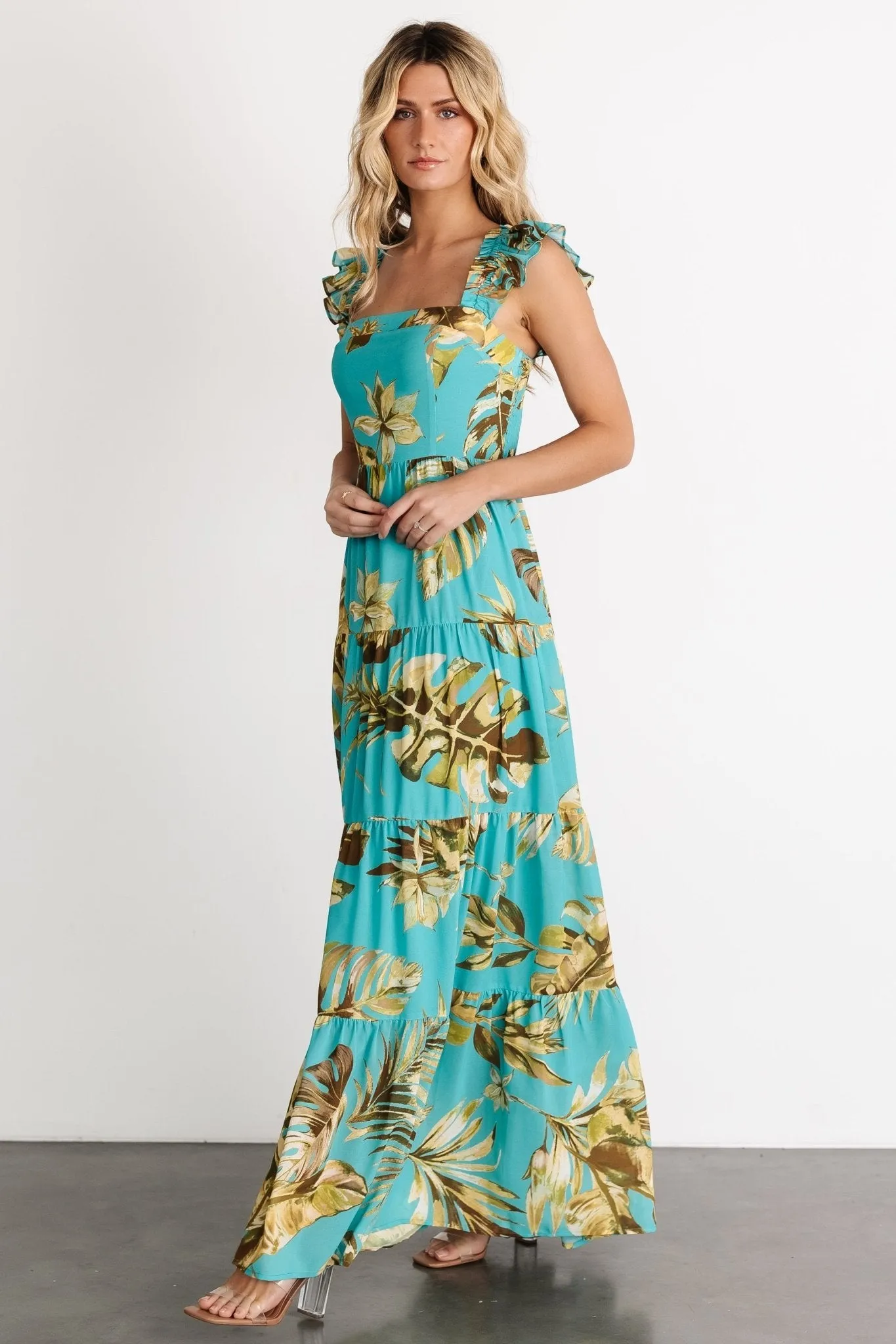 Encinitas Maxi Dress | Caribbean Blue Print sold by Baltic Born product image thumbnail 3