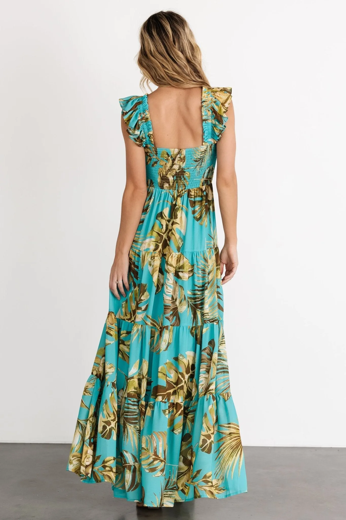 Encinitas Maxi Dress | Caribbean Blue Print sold by Baltic Born product image thumbnail 4