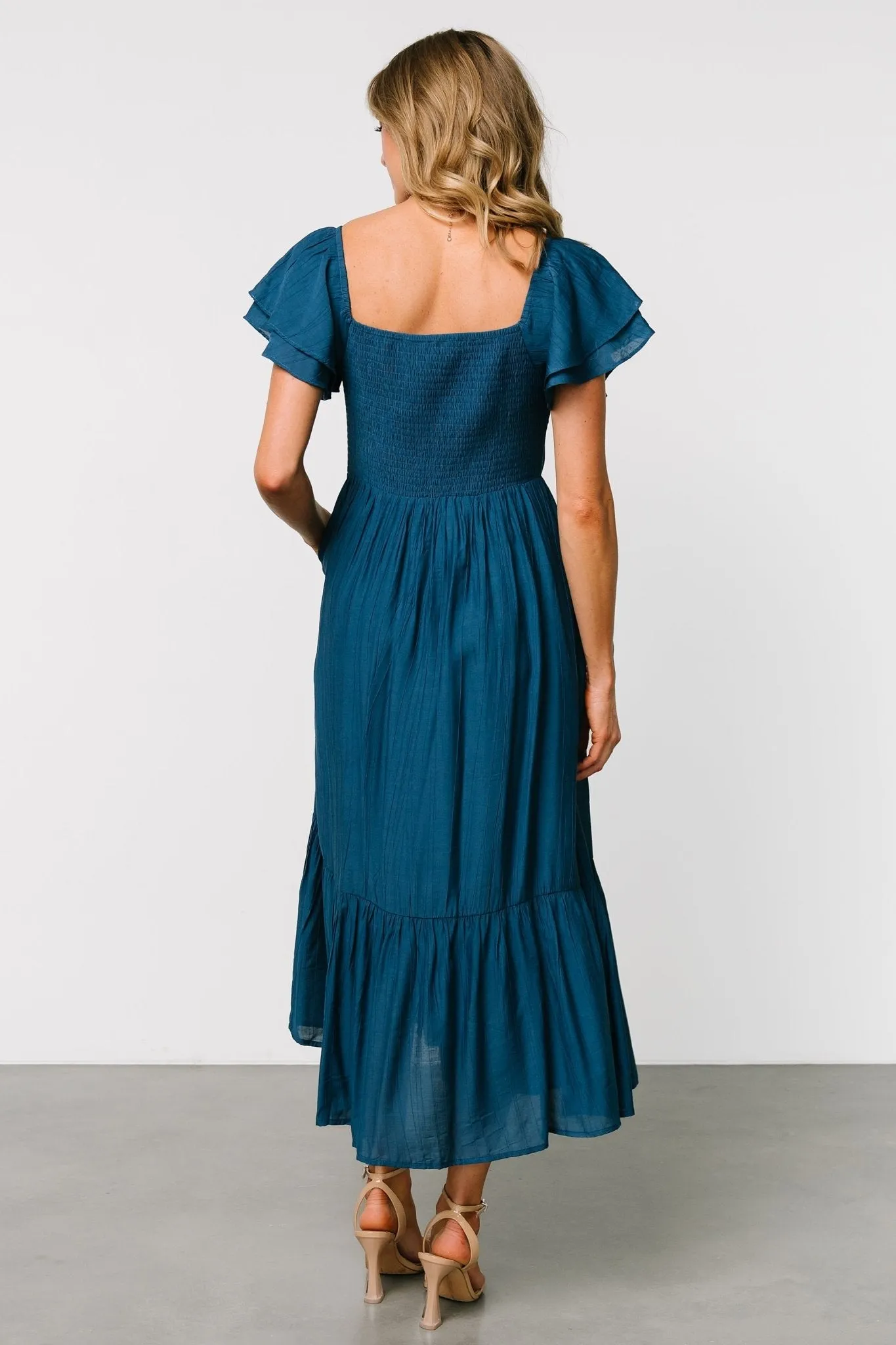 Buttercup Midi Dress | Deep Blue sold by Baltic Born product image thumbnail 5