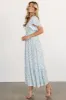 Joanie Smocked Dress | White + Sage sold by Baltic Born