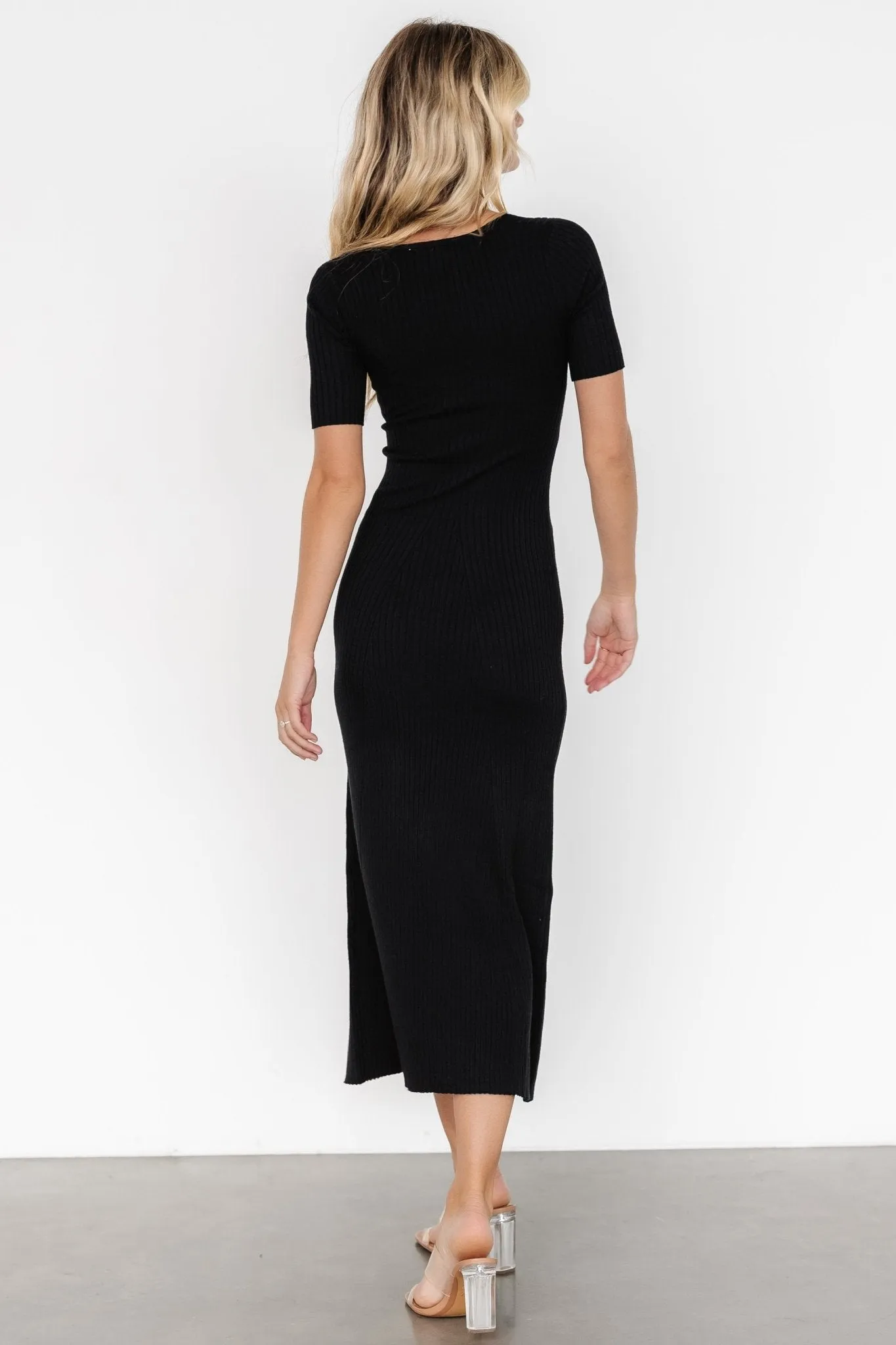 Keren Ribbed Maxi Dress | Black sold by Baltic Born product image thumbnail 5