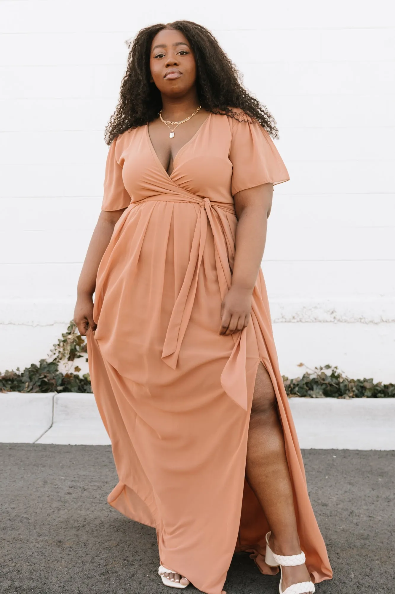 Vaughnie Maxi Dress | Light Copper sold by Baltic Born product image thumbnail 5