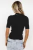 Liel Ribbed Top | Black sold by Baltic Born