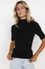 Liel Ribbed Top | Black sold by Baltic Born