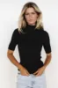 Liel Ribbed Top | Black sold by Baltic Born