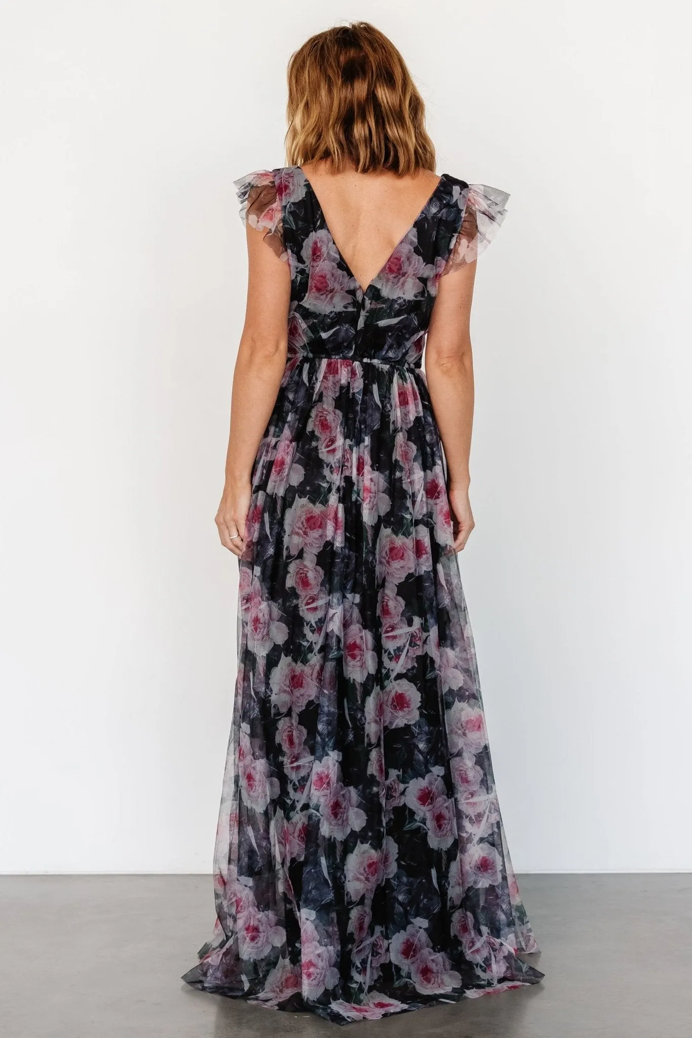 Carmine Maxi Dress | Black Floral sold by Baltic Born product image thumbnail 5