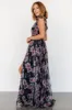 Carmine Maxi Dress | Black Floral sold by Baltic Born