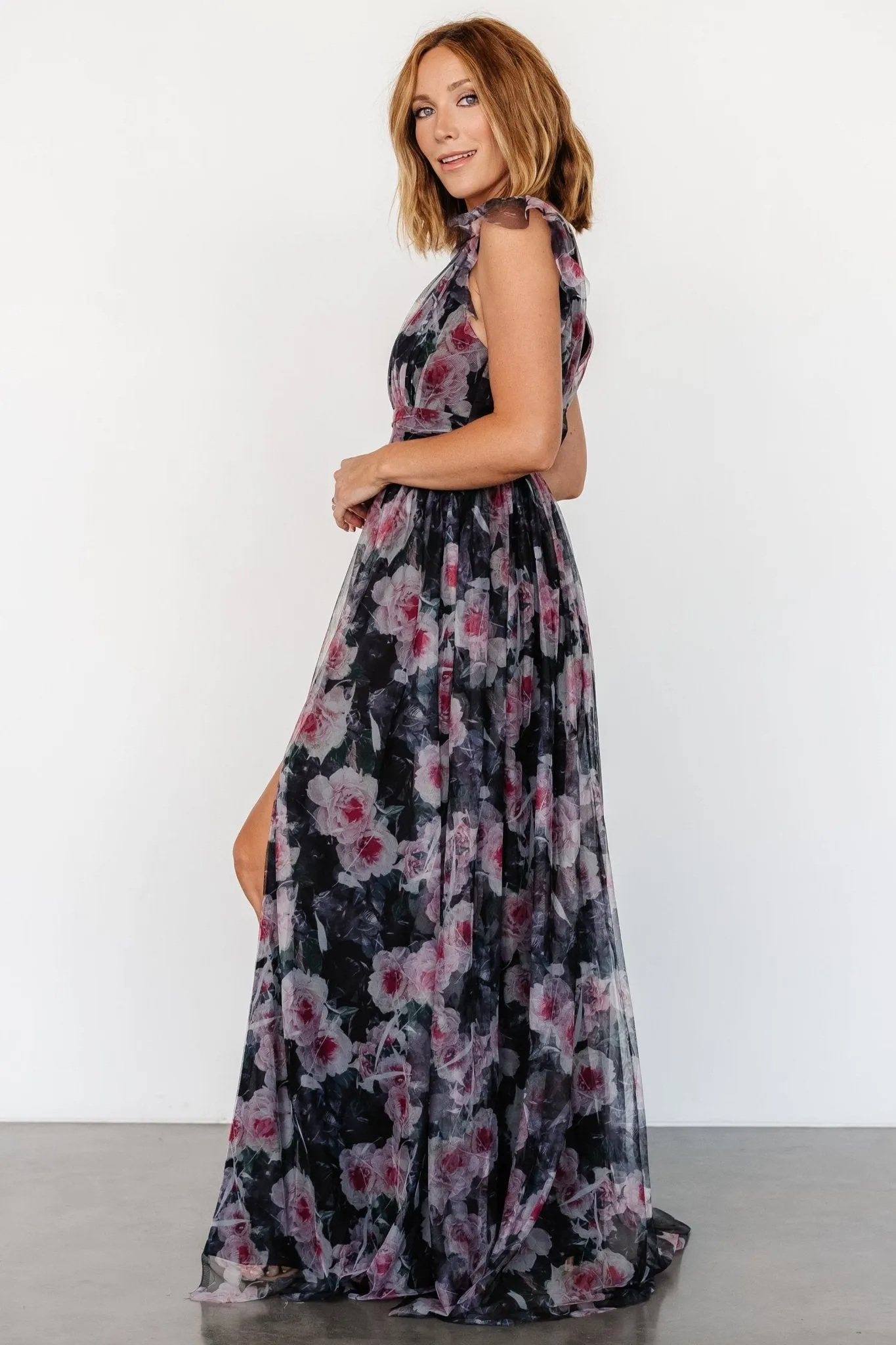 Carmine Maxi Dress | Black Floral sold by Baltic Born product image thumbnail 3