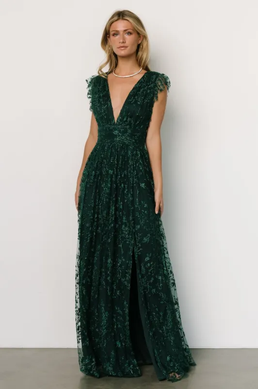 Arlene Shimmer Gown | Emerald sold by Baltic Born