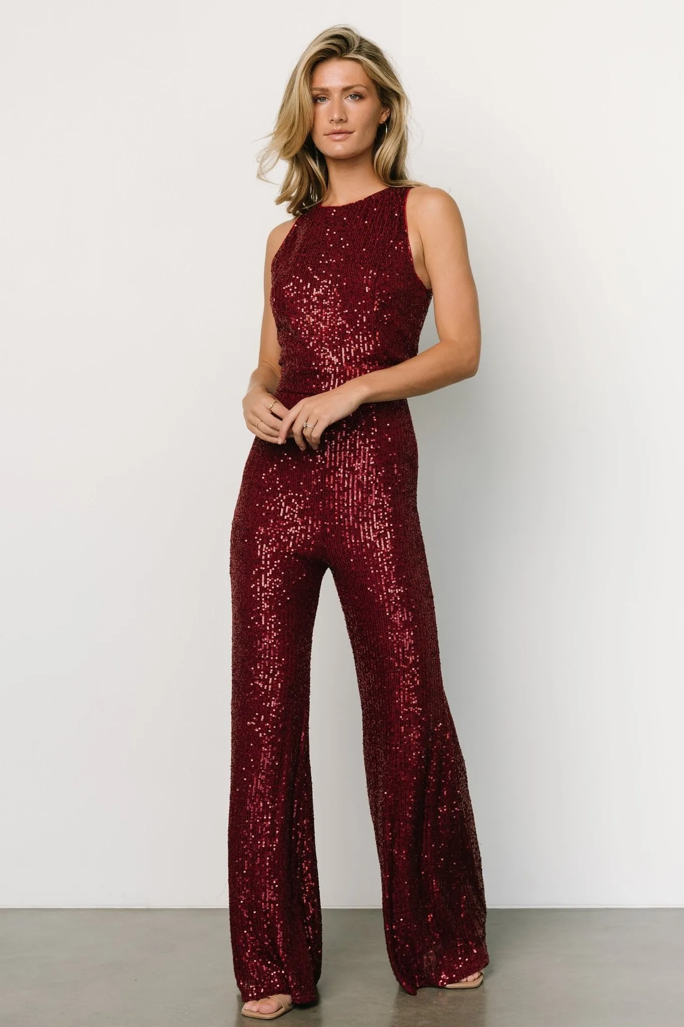 Hillary Sequin Jumpsuit | Wine sold by Baltic Born