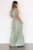 Marseille Embossed Maxi Dress | Sage Floral sold by Baltic Born