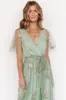 Marseille Embossed Maxi Dress | Sage Floral sold by Baltic Born