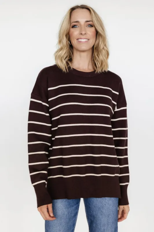 Colmar Striped Sweater | Clove + Cream sold by Baltic Born
