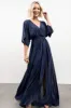 Kia Kimono Maxi Dress | Navy sold by Baltic Born