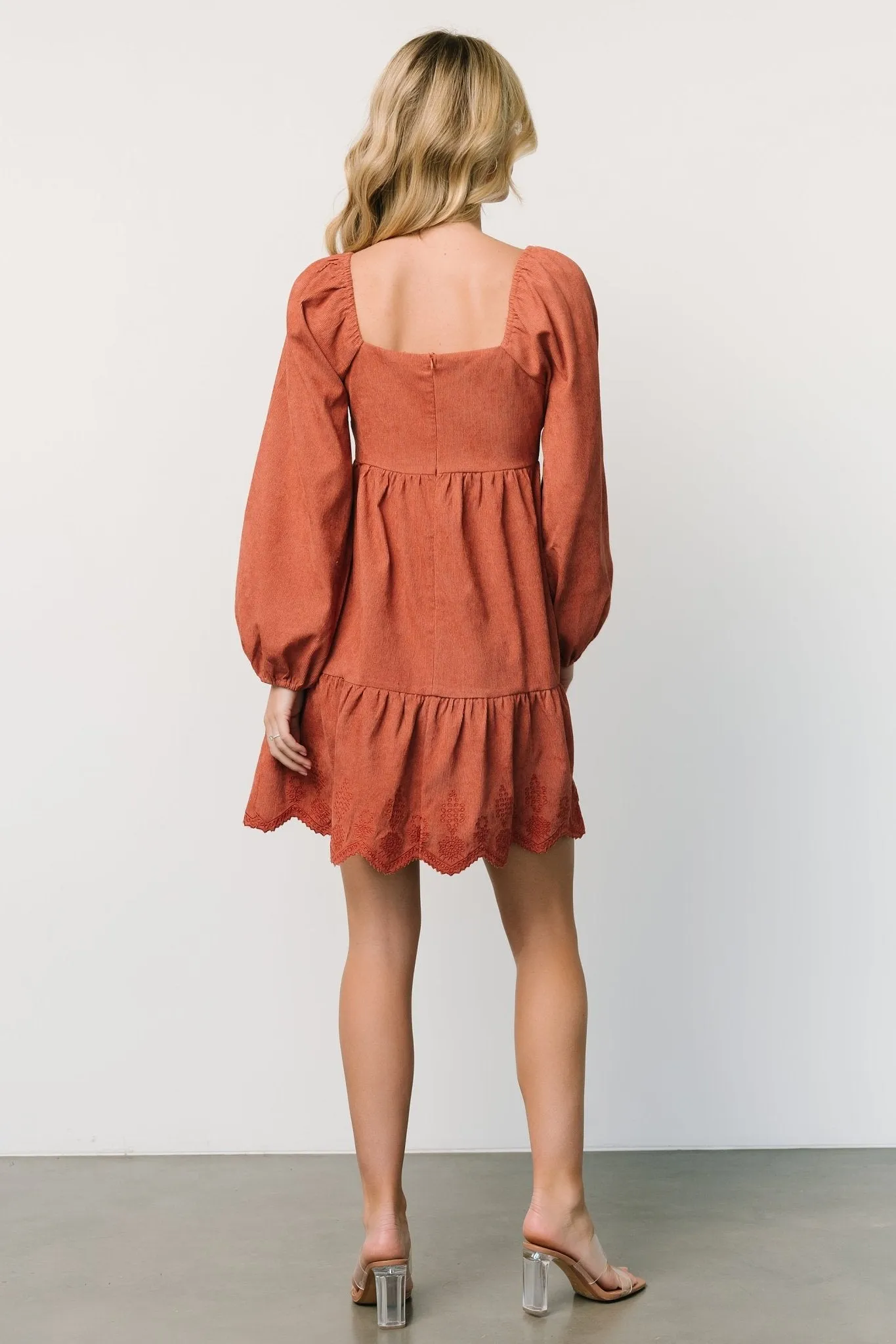 Sundsvall Short Dress | Dusty Clay sold by Baltic Born product image thumbnail 5