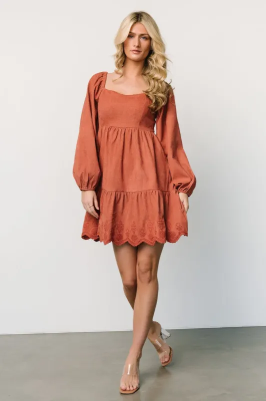 Sundsvall Short Dress | Dusty Clay made by Hem & Thread